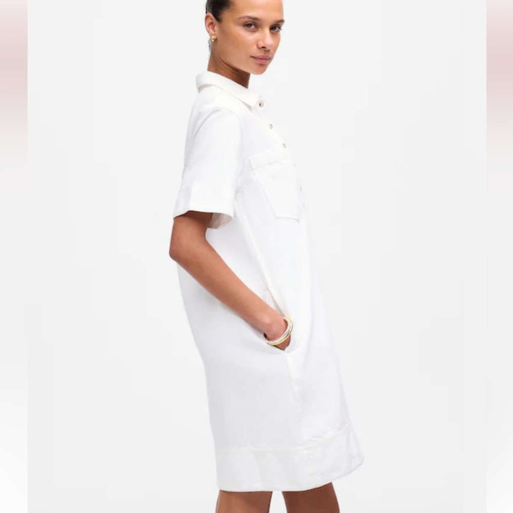 Madewell Denim Popover Dress - Picture 3 of 7